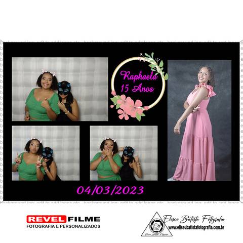 Cabine fotográfica RevelFilme Matão SP - Raphaela 15 anos -Eliseu Batista fotografia'