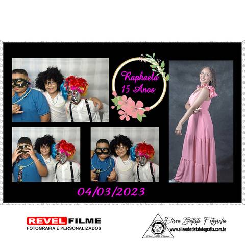 Cabine fotográfica RevelFilme Matão SP - Raphaela 15 anos -Eliseu Batista fotografia'