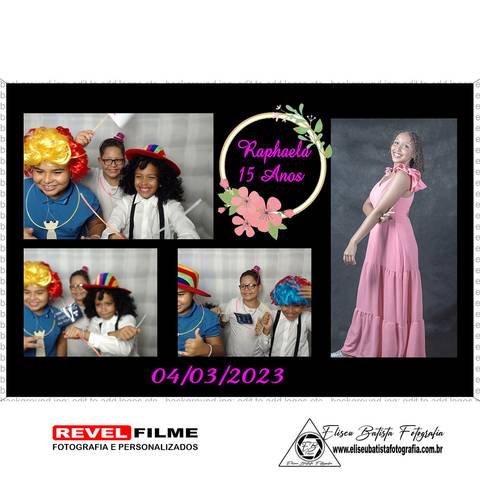 Cabine fotográfica RevelFilme Matão SP - Raphaela 15 anos -Eliseu Batista fotografia'