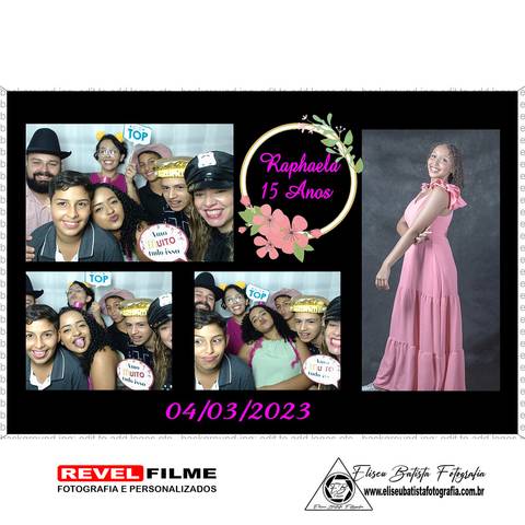 Cabine fotográfica RevelFilme Matão SP - Raphaela 15 anos -Eliseu Batista fotografia'