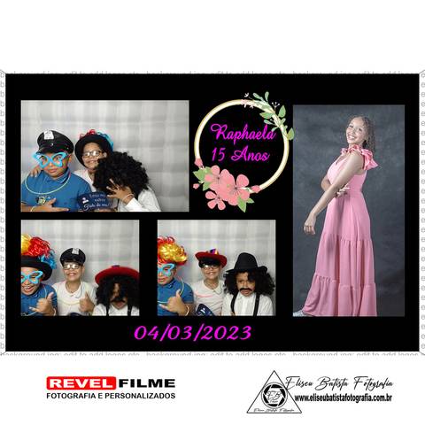 Cabine fotográfica RevelFilme Matão SP - Raphaela 15 anos -Eliseu Batista fotografia'