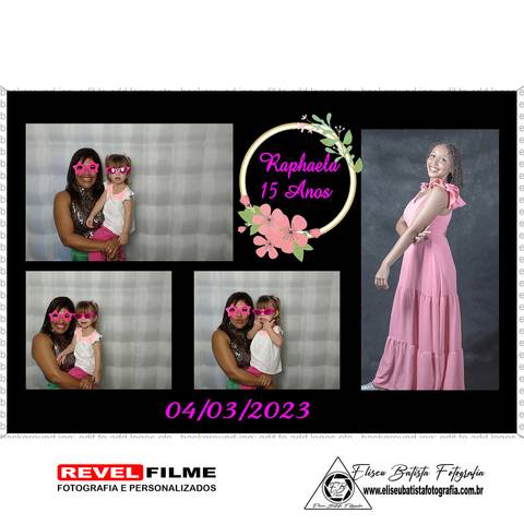 Cabine fotográfica RevelFilme Matão SP - Raphaela 15 anos -Eliseu Batista fotografia'
