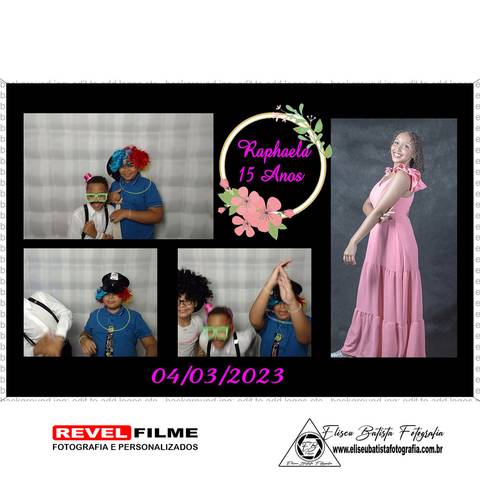 Cabine fotográfica RevelFilme Matão SP - Raphaela 15 anos -Eliseu Batista fotografia'