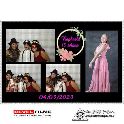 Cabine fotográfica RevelFilme Matão SP - Raphaela 15 anos -Eliseu Batista fotografia'