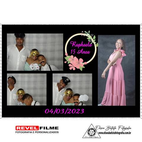 Cabine fotográfica RevelFilme Matão SP - Raphaela 15 anos -Eliseu Batista fotografia'