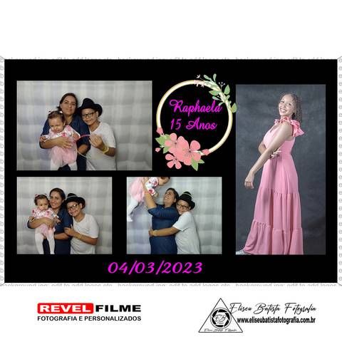 Cabine fotográfica RevelFilme Matão SP - Raphaela 15 anos -Eliseu Batista fotografia'