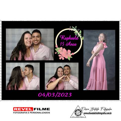 Cabine fotográfica RevelFilme Matão SP - Raphaela 15 anos -Eliseu Batista fotografia'