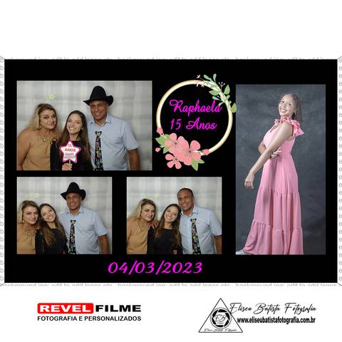 Cabine fotográfica RevelFilme Matão SP - Raphaela 15 anos -Eliseu Batista fotografia'