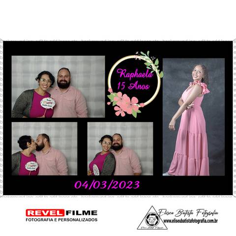 Cabine fotográfica RevelFilme Matão SP - Raphaela 15 anos -Eliseu Batista fotografia'