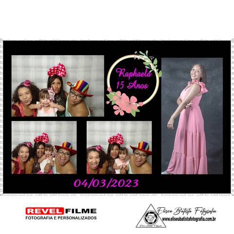 Cabine fotográfica RevelFilme Matão SP - Raphaela 15 anos -Eliseu Batista fotografia'