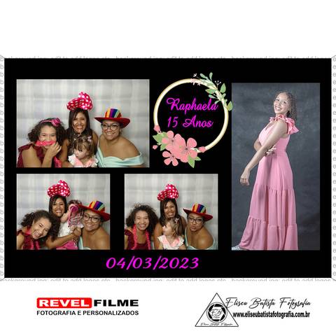 Cabine fotográfica RevelFilme Matão SP - Raphaela 15 anos -Eliseu Batista fotografia'