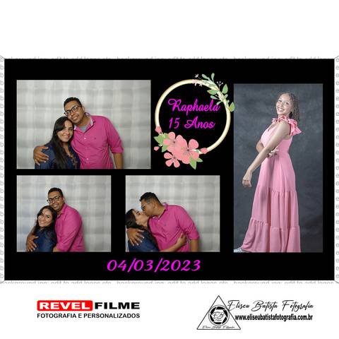 Cabine fotográfica RevelFilme Matão SP - Raphaela 15 anos -Eliseu Batista fotografia'