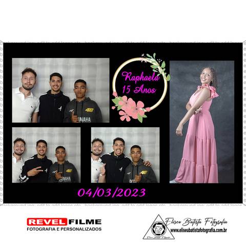 Cabine fotográfica RevelFilme Matão SP - Raphaela 15 anos -Eliseu Batista fotografia'