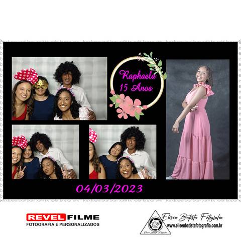 Cabine fotográfica RevelFilme Matão SP - Raphaela 15 anos -Eliseu Batista fotografia'