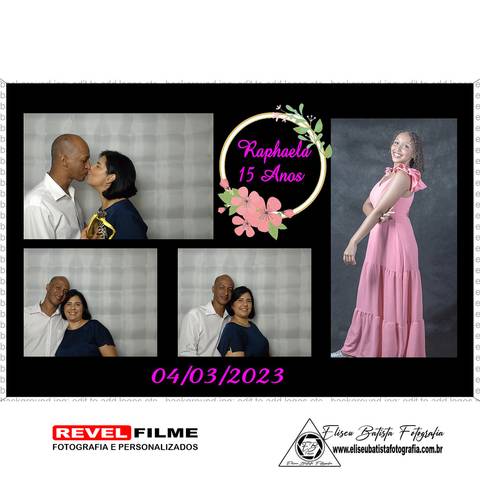 Cabine fotográfica RevelFilme Matão SP - Raphaela 15 anos -Eliseu Batista fotografia'