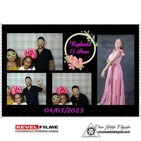 Cabine fotográfica RevelFilme Matão SP - Raphaela 15 anos -Eliseu Batista fotografia'