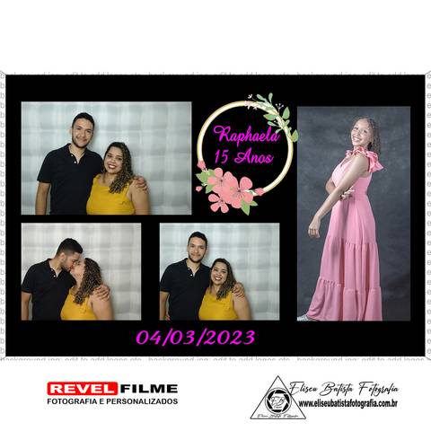 Cabine fotográfica RevelFilme Matão SP - Raphaela 15 anos -Eliseu Batista fotografia'