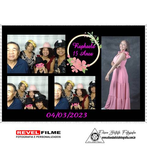 Cabine fotográfica RevelFilme Matão SP - Raphaela 15 anos -Eliseu Batista fotografia'
