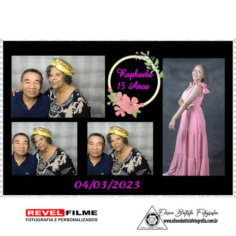 Cabine fotográfica RevelFilme Matão SP - Raphaela 15 anos -Eliseu Batista fotografia'
