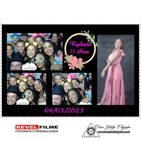 Cabine fotográfica RevelFilme Matão SP - Raphaela 15 anos -Eliseu Batista fotografia'