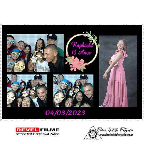 Cabine fotográfica RevelFilme Matão SP - Raphaela 15 anos -Eliseu Batista fotografia'