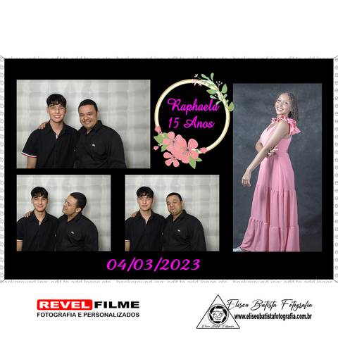 Cabine fotográfica RevelFilme Matão SP - Raphaela 15 anos -Eliseu Batista fotografia'