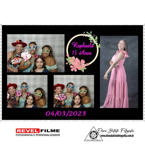 Cabine fotográfica RevelFilme Matão SP - Raphaela 15 anos -Eliseu Batista fotografia'