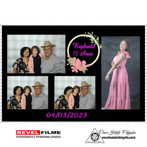 Cabine fotográfica RevelFilme Matão SP - Raphaela 15 anos -Eliseu Batista fotografia'