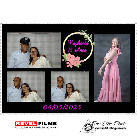 Cabine fotográfica RevelFilme Matão SP - Raphaela 15 anos -Eliseu Batista fotografia'