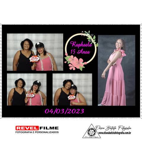 Cabine fotográfica RevelFilme Matão SP - Raphaela 15 anos -Eliseu Batista fotografia'