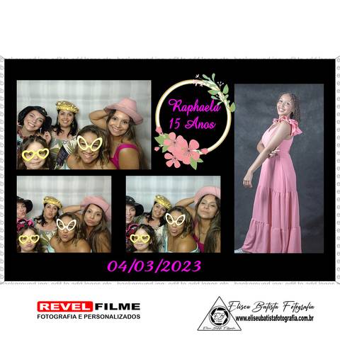 Cabine fotográfica RevelFilme Matão SP - Raphaela 15 anos -Eliseu Batista fotografia'