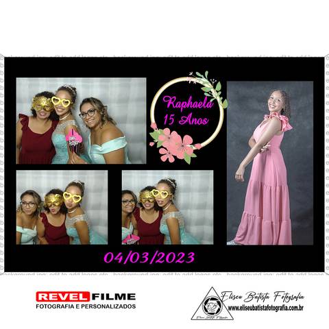 Cabine fotográfica RevelFilme Matão SP - Raphaela 15 anos -Eliseu Batista fotografia'