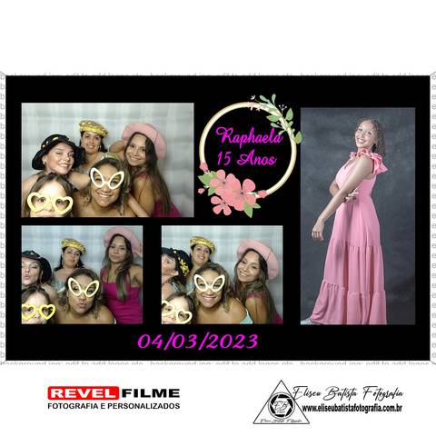 Cabine fotográfica RevelFilme Matão SP - Raphaela 15 anos -Eliseu Batista fotografia'