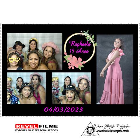 Cabine fotográfica RevelFilme Matão SP - Raphaela 15 anos -Eliseu Batista fotografia'