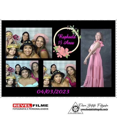 Cabine fotográfica RevelFilme Matão SP - Raphaela 15 anos -Eliseu Batista fotografia'
