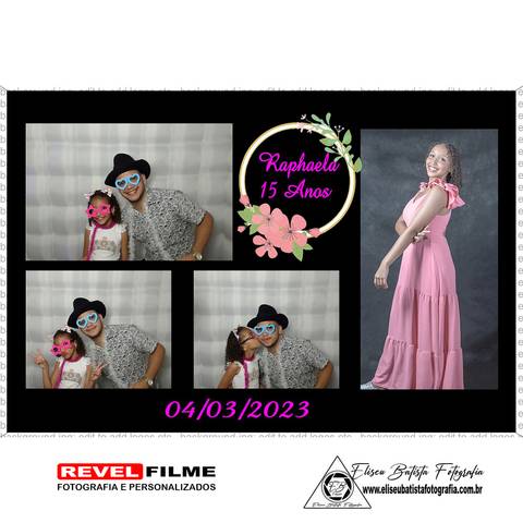 Cabine fotográfica RevelFilme Matão SP - Raphaela 15 anos -Eliseu Batista fotografia'