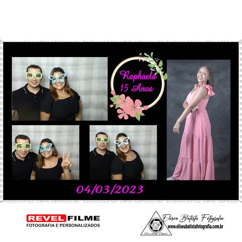 Cabine fotográfica RevelFilme Matão SP - Raphaela 15 anos -Eliseu Batista fotografia'