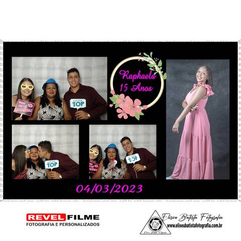 Cabine fotográfica RevelFilme Matão SP - Raphaela 15 anos -Eliseu Batista fotografia'