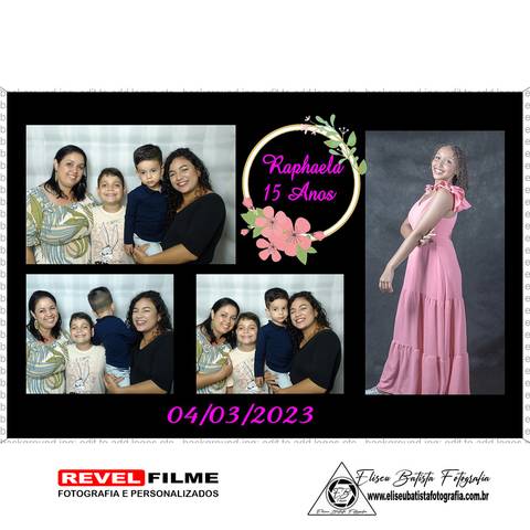 Cabine fotográfica RevelFilme Matão SP - Raphaela 15 anos -Eliseu Batista fotografia'
