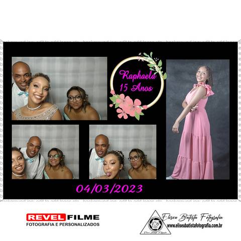 Cabine fotográfica RevelFilme Matão SP - Raphaela 15 anos -Eliseu Batista fotografia'