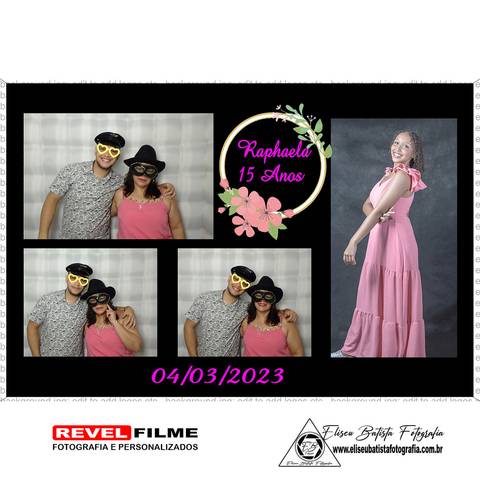 Cabine fotográfica RevelFilme Matão SP - Raphaela 15 anos -Eliseu Batista fotografia'