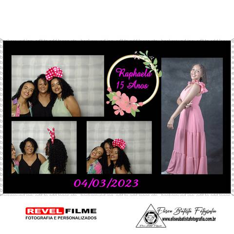 Cabine fotográfica RevelFilme Matão SP - Raphaela 15 anos -Eliseu Batista fotografia'