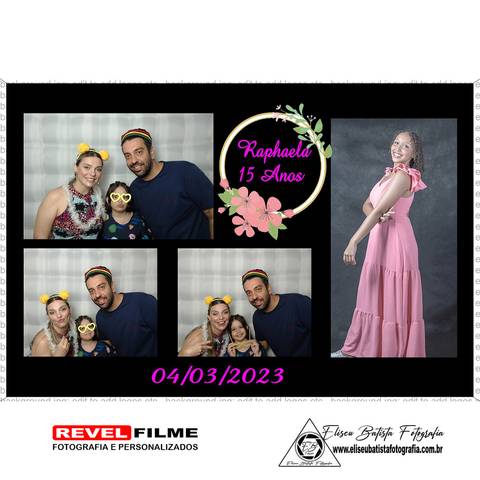 Cabine fotográfica RevelFilme Matão SP - Raphaela 15 anos -Eliseu Batista fotografia'