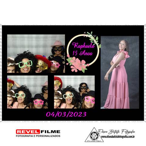 Cabine fotográfica RevelFilme Matão SP - Raphaela 15 anos -Eliseu Batista fotografia'