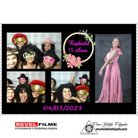 Cabine fotográfica RevelFilme Matão SP - Raphaela 15 anos -Eliseu Batista fotografia'