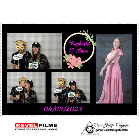 Cabine fotográfica RevelFilme Matão SP - Raphaela 15 anos -Eliseu Batista fotografia'