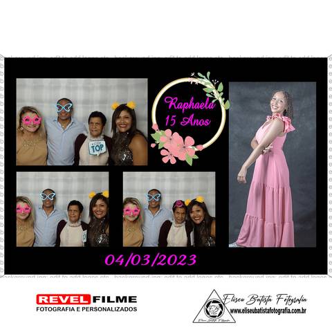 Cabine fotográfica RevelFilme Matão SP - Raphaela 15 anos -Eliseu Batista fotografia'