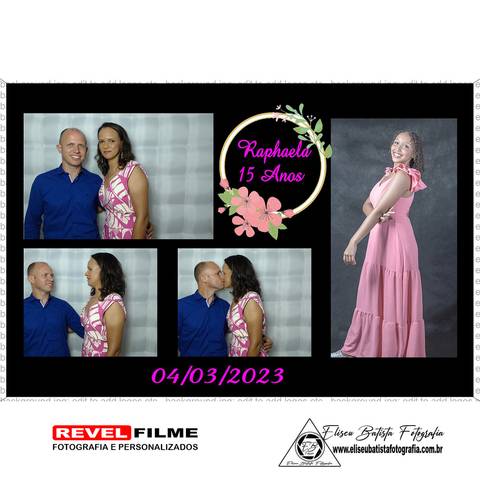 Cabine fotográfica RevelFilme Matão SP - Raphaela 15 anos -Eliseu Batista fotografia'