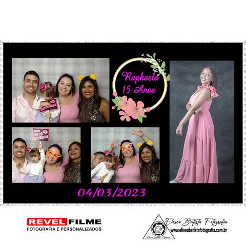 Cabine fotográfica RevelFilme Matão SP - Raphaela 15 anos -Eliseu Batista fotografia'