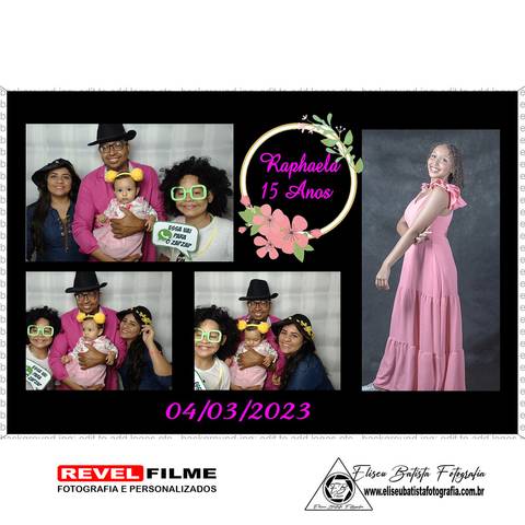 Cabine fotográfica RevelFilme Matão SP - Raphaela 15 anos -Eliseu Batista fotografia'